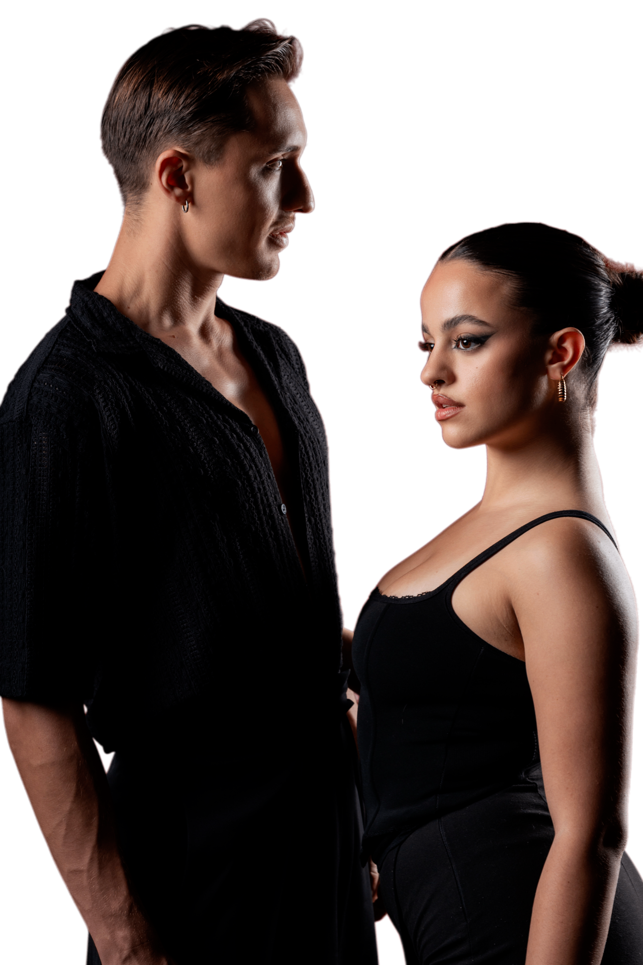 Nando and Margarita in profile